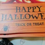 Happy Halloween Wooden Pumpkin Sign with Hat - Perfect for Home, Cafe, Party & Holiday Decor photo review