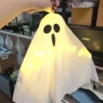 LED Glow Ghost Halloween Decorations - Indoor Outdoor Haunted House Horror Props with Lights photo review