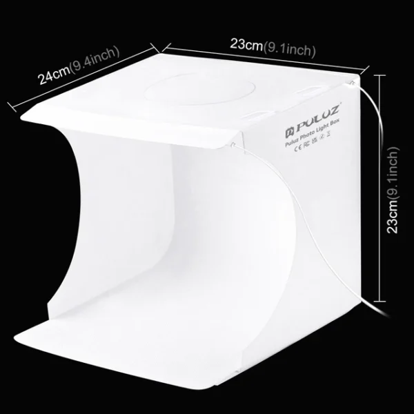 Portable 20cm LED Light Box Kit with 6 Backdrops for Professional Photography