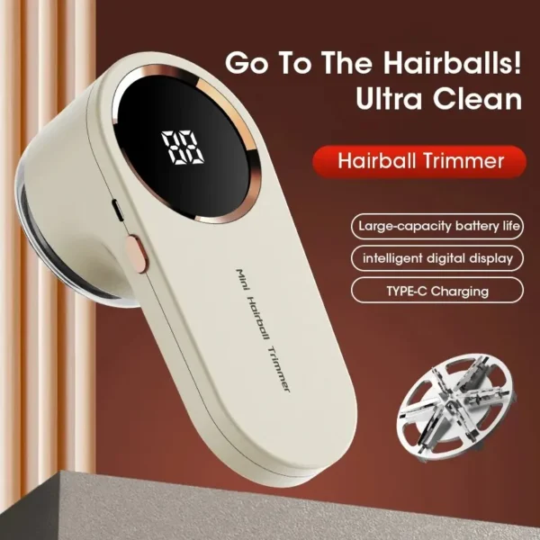 USB Rechargeable LED Lint Remover: Electric Fabric Shaver for Clothes & Sweaters