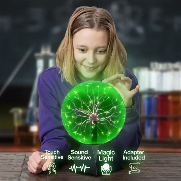 Enchanting 3-Inch Magic Plasma Ball Light - Perfect Kids' Birthday Gift & Home Decor