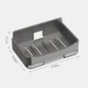 Wall Mounted Double Drainage Soap Holder - No-Punch Bathroom Organizer