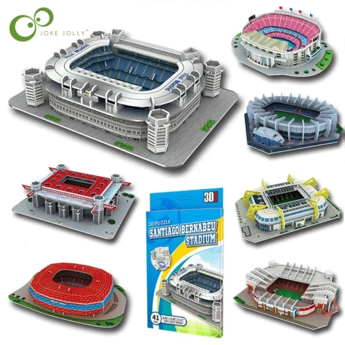 3D DIY Miniature Football Stadium Puzzle - Perfect Gift for Fans & Collectors