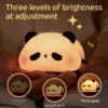 Cute Panda LED Night Light - USB Rechargeable Silicone Lamp for Kids' Bedroom Decor & Gifts