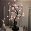 Cherry Blossom LED Bonsai Tree Lamp: USB/Battery Powered Touch Night Light