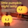 Soft Silicone Pumpkin Night Light: Safe, Dimmable Halloween Decor for Kids