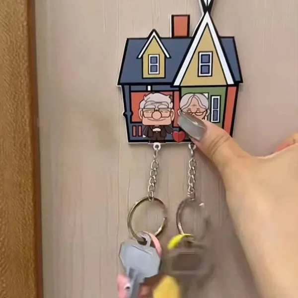 Romantic Couple Key Holder & Pendant: Stylish Home Decor & Gift for Her