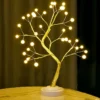 Cherry Blossom LED Bonsai Tree Lamp: USB/Battery Powered Touch Night Light