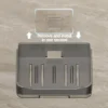 Wall Mounted Double Drainage Soap Holder - No-Punch Bathroom Organizer