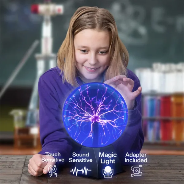 Enchanting 3-Inch Magic Plasma Ball Light - Perfect Kids' Birthday Gift & Home Decor