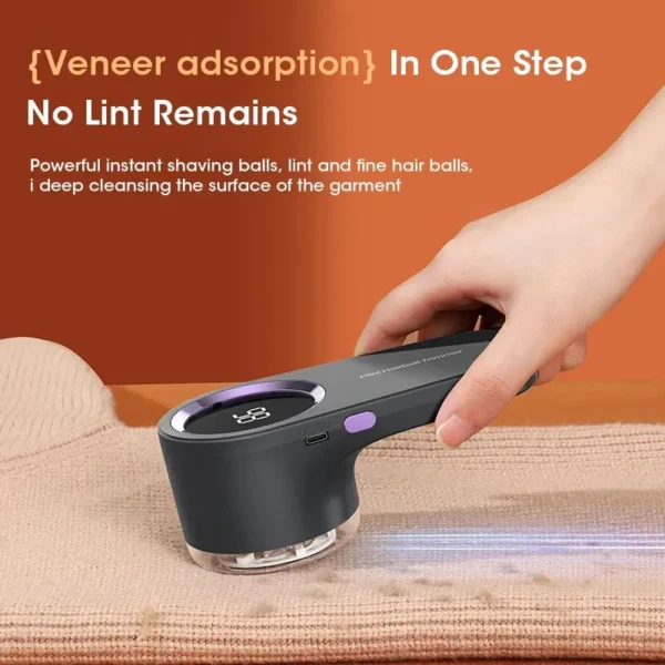 USB Rechargeable LED Lint Remover: Electric Fabric Shaver for Clothes & Sweaters