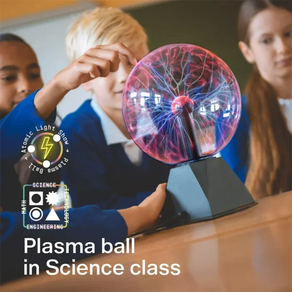 Enchanting 3-Inch Magic Plasma Ball Light - Perfect Kids' Birthday Gift & Home Decor