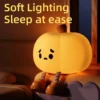 Soft Silicone Pumpkin Night Light: Safe, Dimmable Halloween Decor for Kids