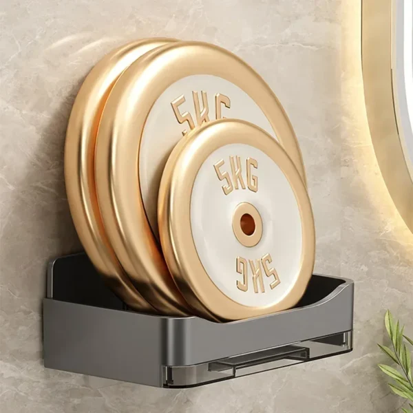 Wall Mounted Double Drainage Soap Holder - No-Punch Bathroom Organizer