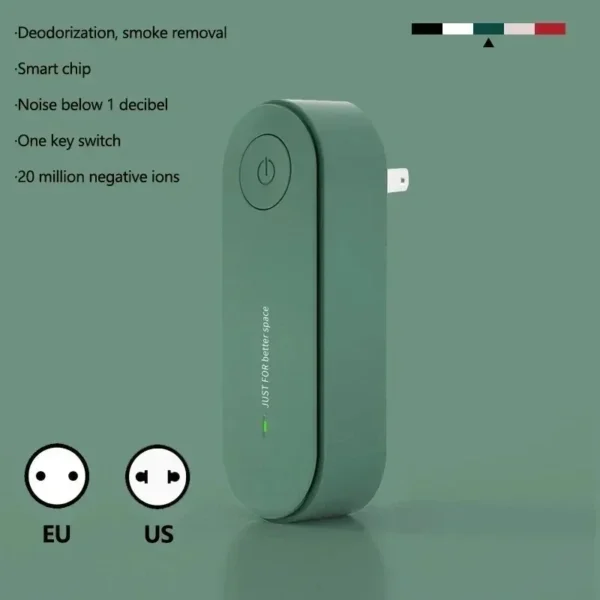 Negative Ion Generator Air Purifier for Home/Office - Fast Formaldehyde and Pet Odor Removal