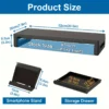 Monitor Stand Riser, With USB3.0 Foldable, Height Adjustable Computer Stand, Desk Shelf Riser with Storage Drawer & Tablet Phone