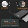 Monitor Stand Riser, With USB3.0 Foldable, Height Adjustable Computer Stand, Desk Shelf Riser with Storage Drawer & Tablet Phone