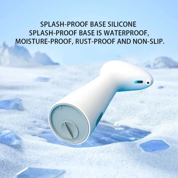 Automatic Hands-Free Soap Dispenser with 6-Month Battery - Sleek White Design