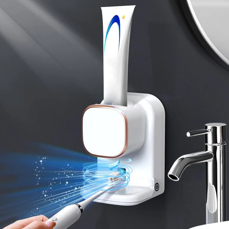 Automatic Toothpaste Squeezer: USB Fast-Charge, 500-Use Battery and Self-Adhesive Mount