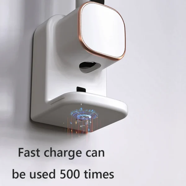 Automatic Toothpaste Squeezer: USB Fast-Charge, 500-Use Battery and Self-Adhesive Mount