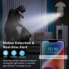 MP E27 Indoor WiFi Camera Bulb - Automatic Human Tracking, Full-Color Night Vision