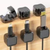 Mini Magnetic Cable Clips - Self-Adhesive Cord Holders for Home & Office