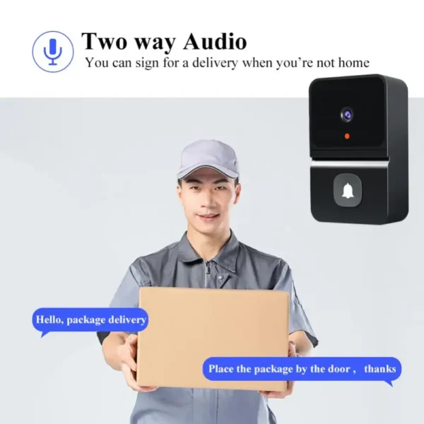 WiFi Wireless Video Doorbell with HD Outdoor Camera and Night Vision