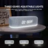 All-in-One 15W Fast Wireless Charger Dock: Alarm Clock, LED Light, Thermometer & Earphone Holder