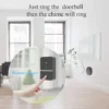 WiFi Wireless Video Doorbell with HD Outdoor Camera and Night Vision