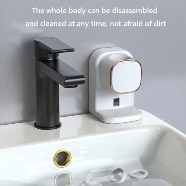 Automatic Toothpaste Squeezer: USB Fast-Charge, 500-Use Battery and Self-Adhesive Mount