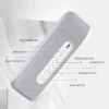 All-in-One 15W Fast Wireless Charger Dock: Alarm Clock, LED Light, Thermometer & Earphone Holder