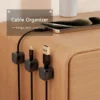 Mini Magnetic Cable Clips - Self-Adhesive Cord Holders for Home & Office